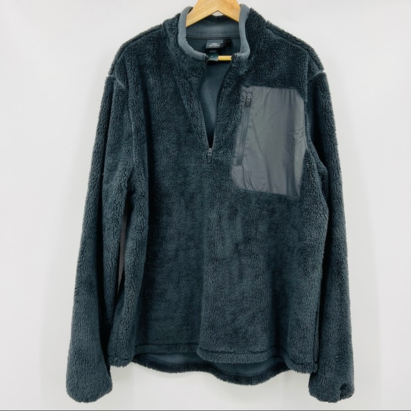 Champion Other - Champion C9 Men's XL Gray Fleece Brushed Back Plush Pullover 1/2 Zip Jacket